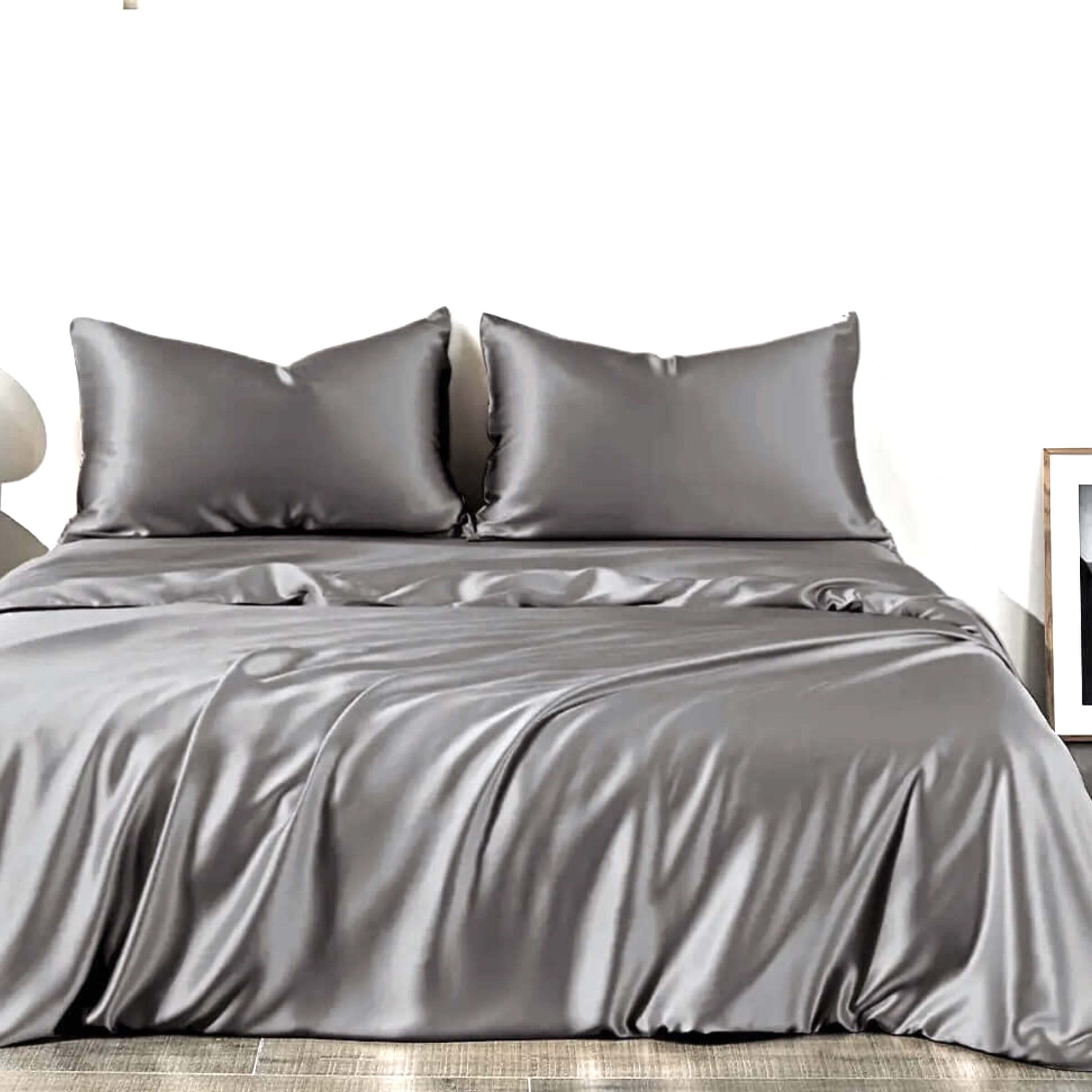 Zijden dekbedovertrek 22 momme ivoorwit