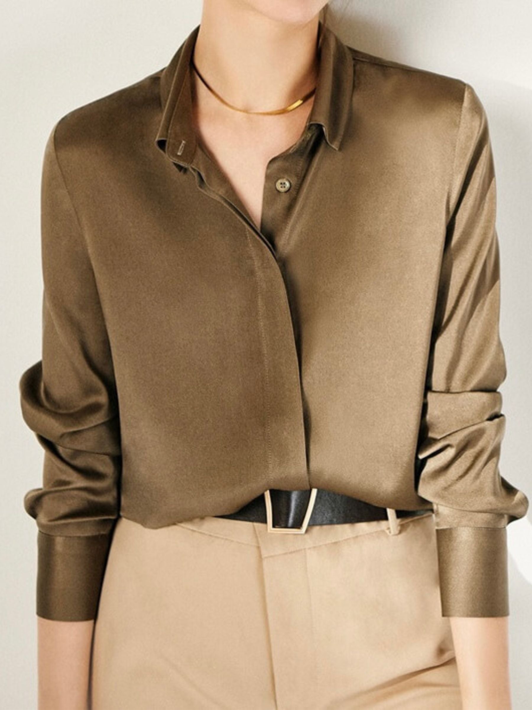 Zijden blouse voor dames