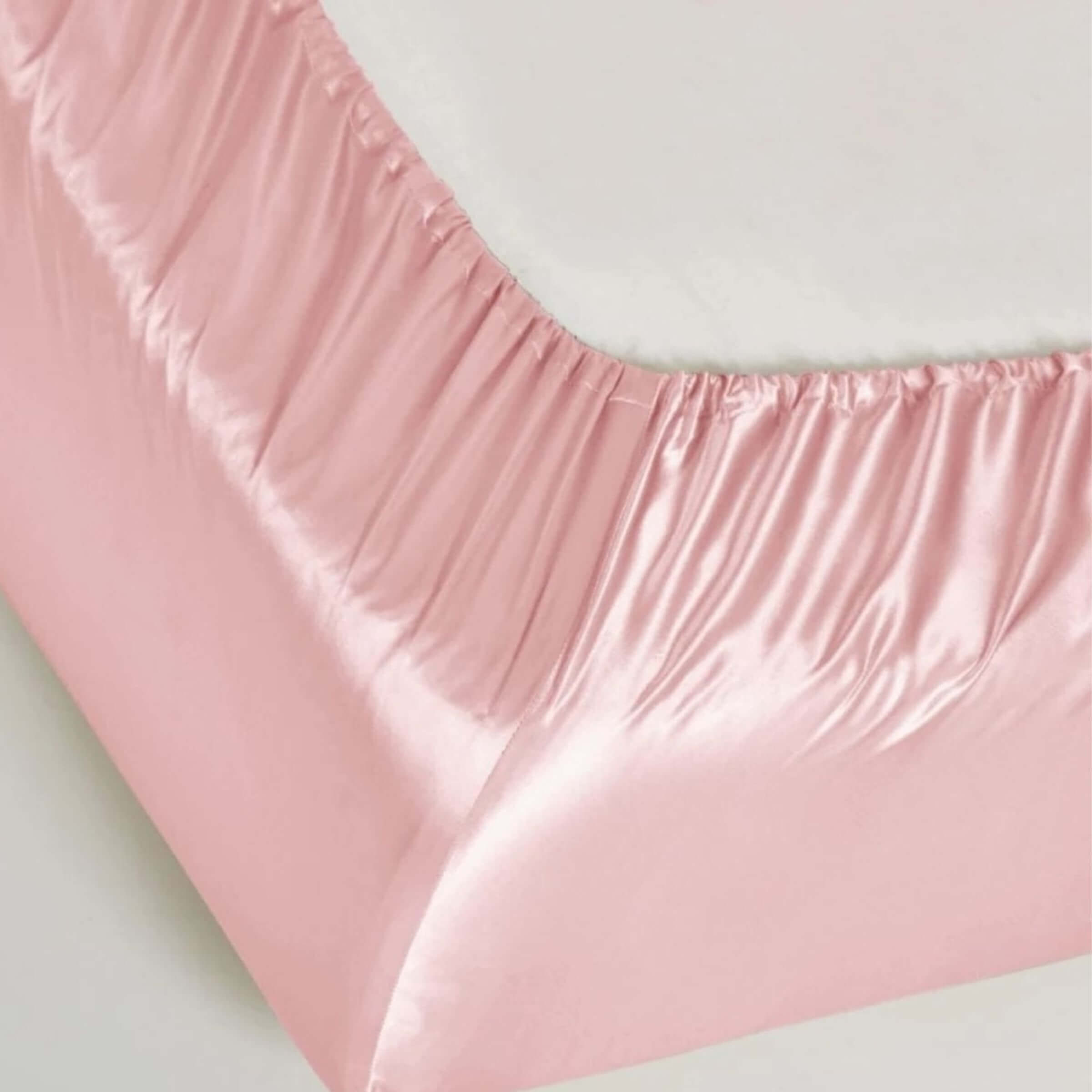 Zijden hoeslaken 22 momme champagne