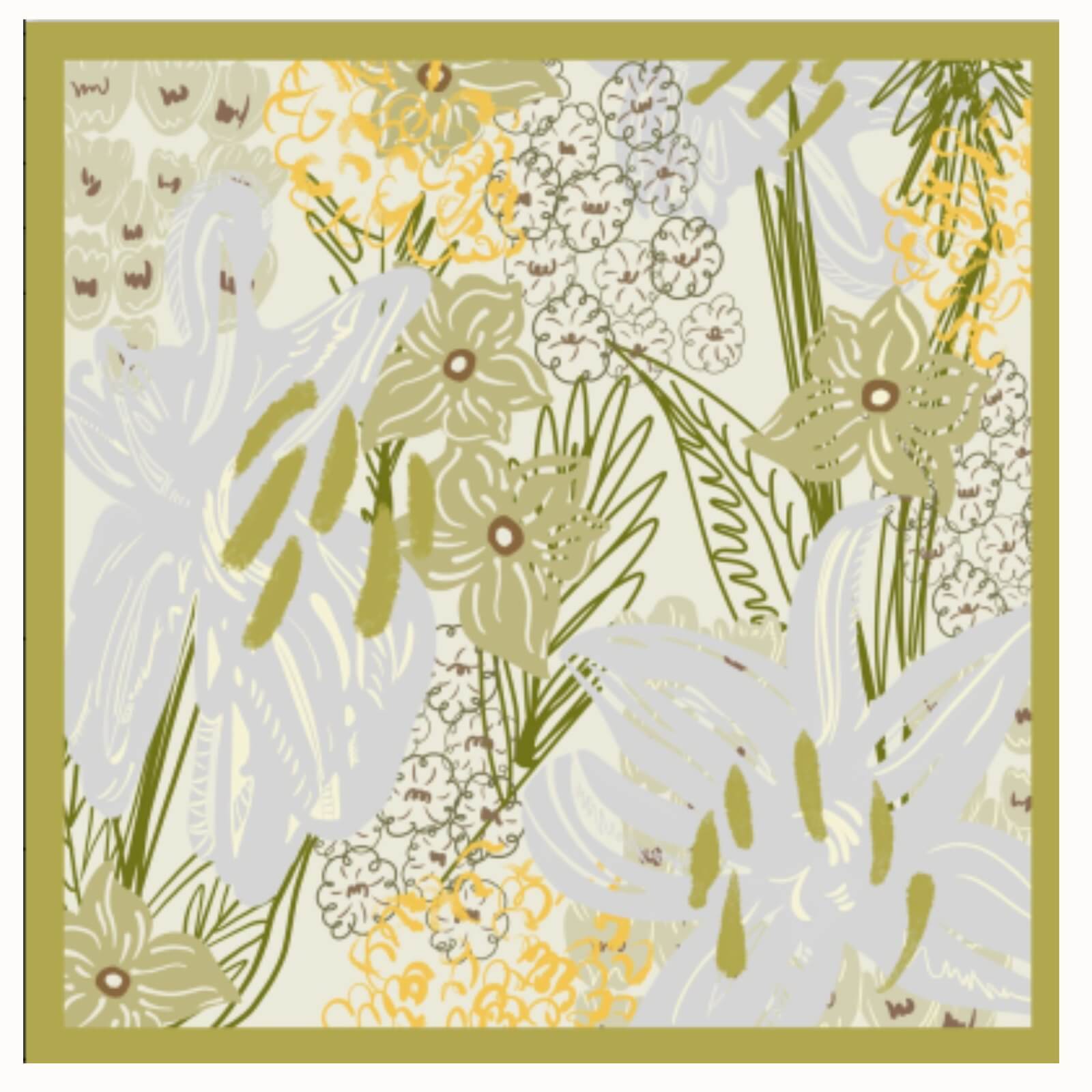 Zijden sjaal - Wiskunde (90×90 cm)