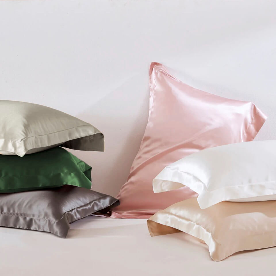 19 momme Oxford silk pillowcase – With ruffle