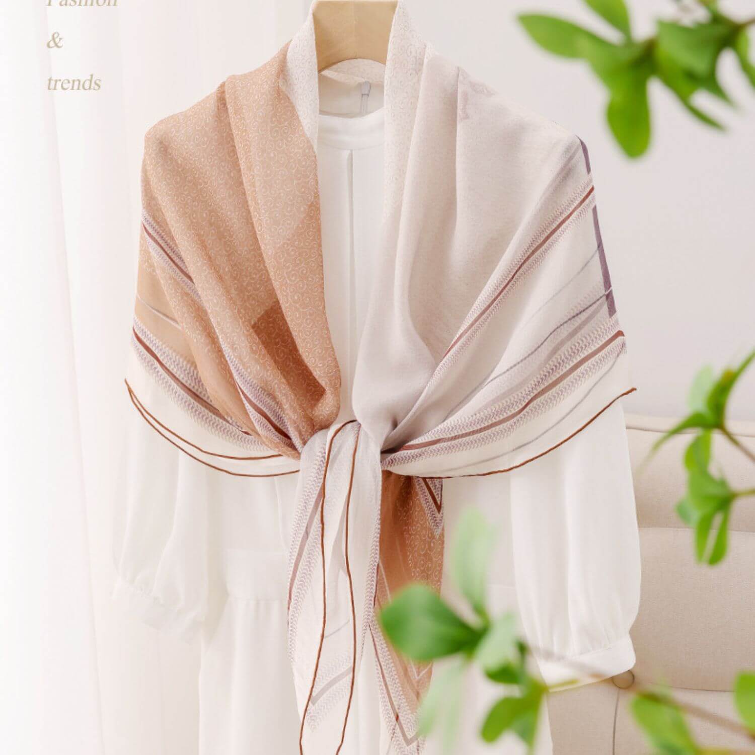 Zijden sjaal (115×115cm)