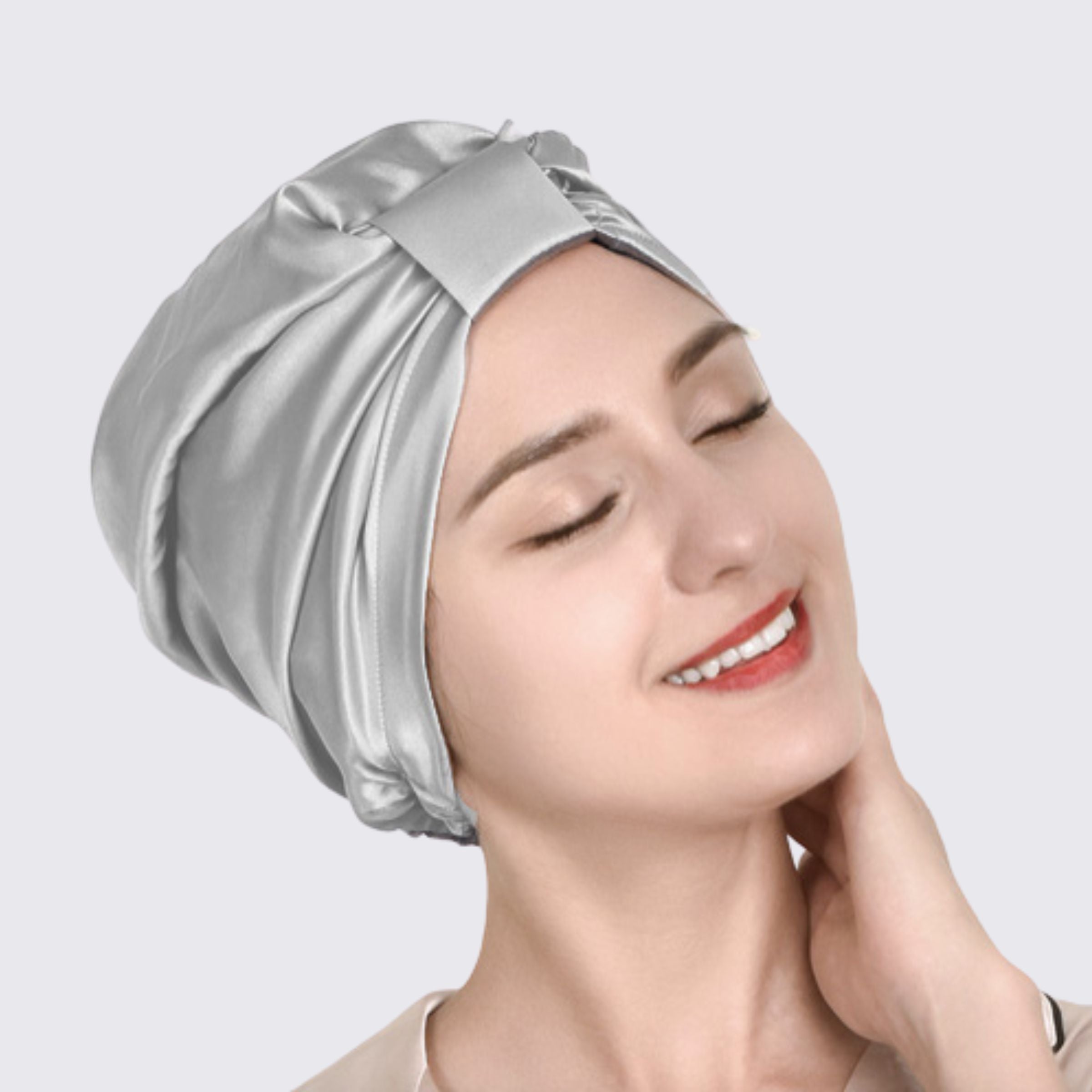 Bonnet de nuit en soie