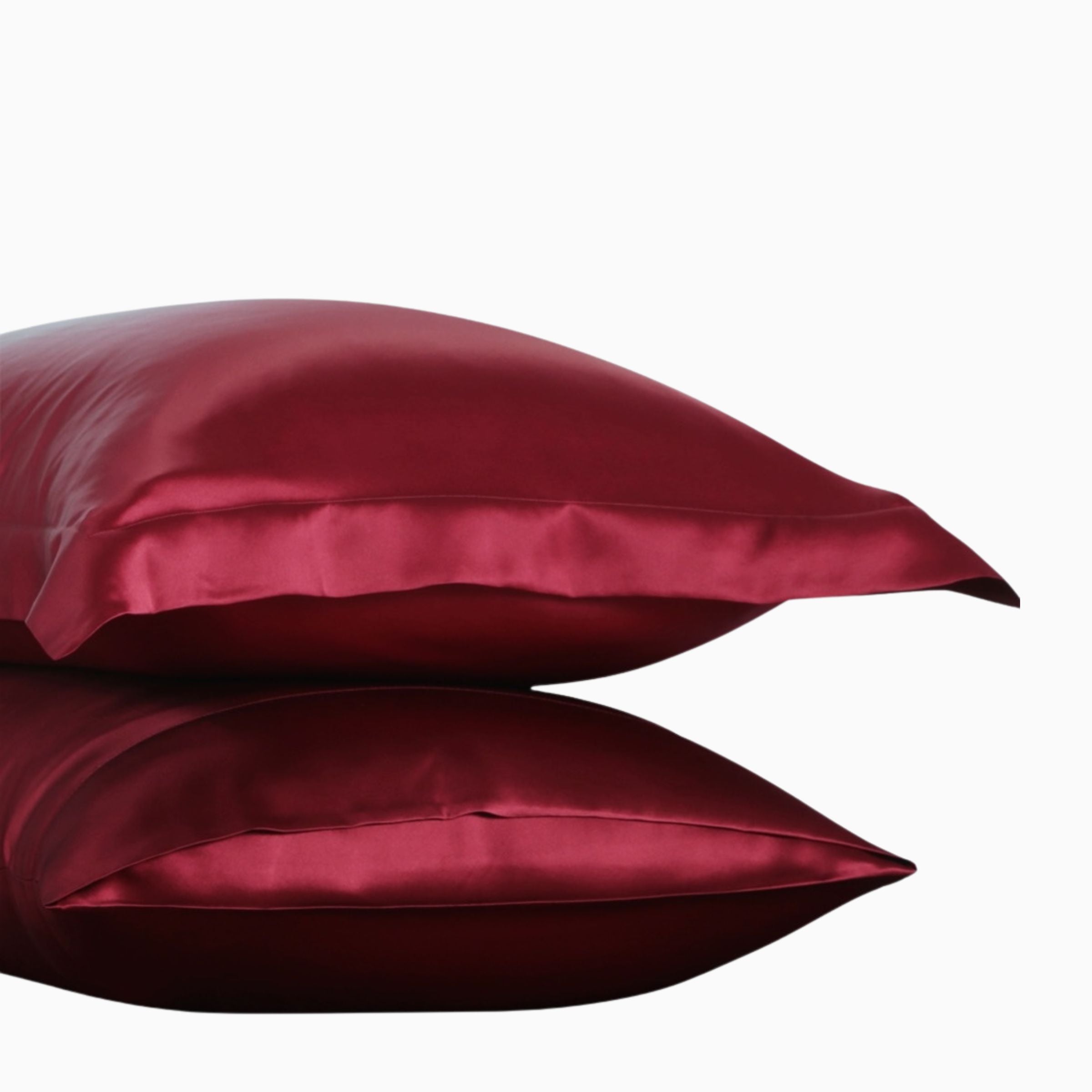 Zijden kussenslopen 19 momme bordeauxrood