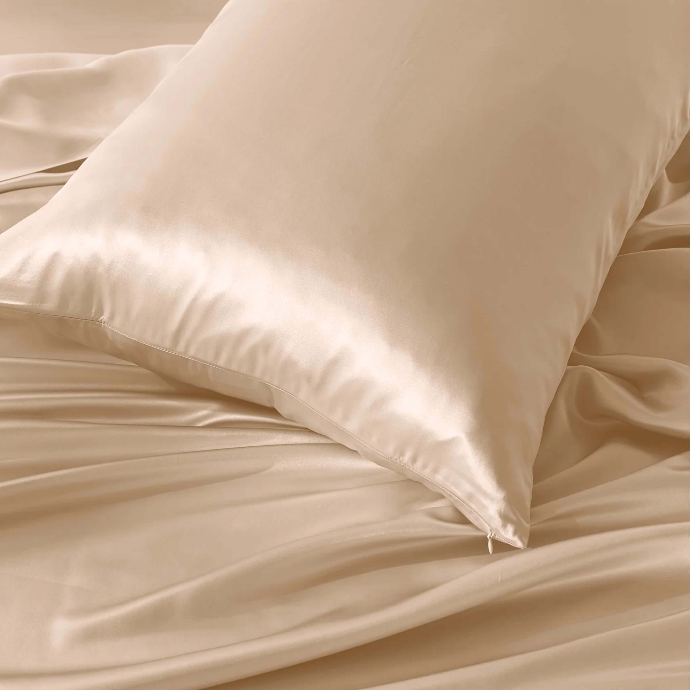 22momme silk pillowcase - no ruffle - Zipper closure 