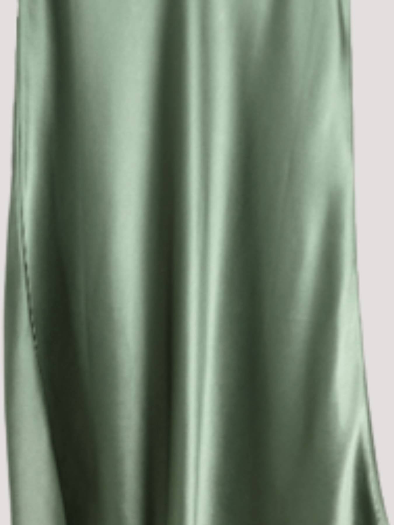 Zijden nachthemd met bandjes (lang)