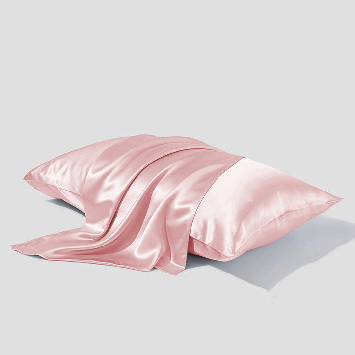 19 momme roze zijden kussenslopen