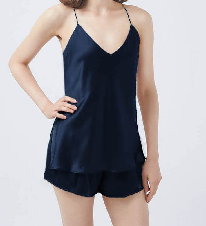 Ensemble Top & Short Femme en Soie