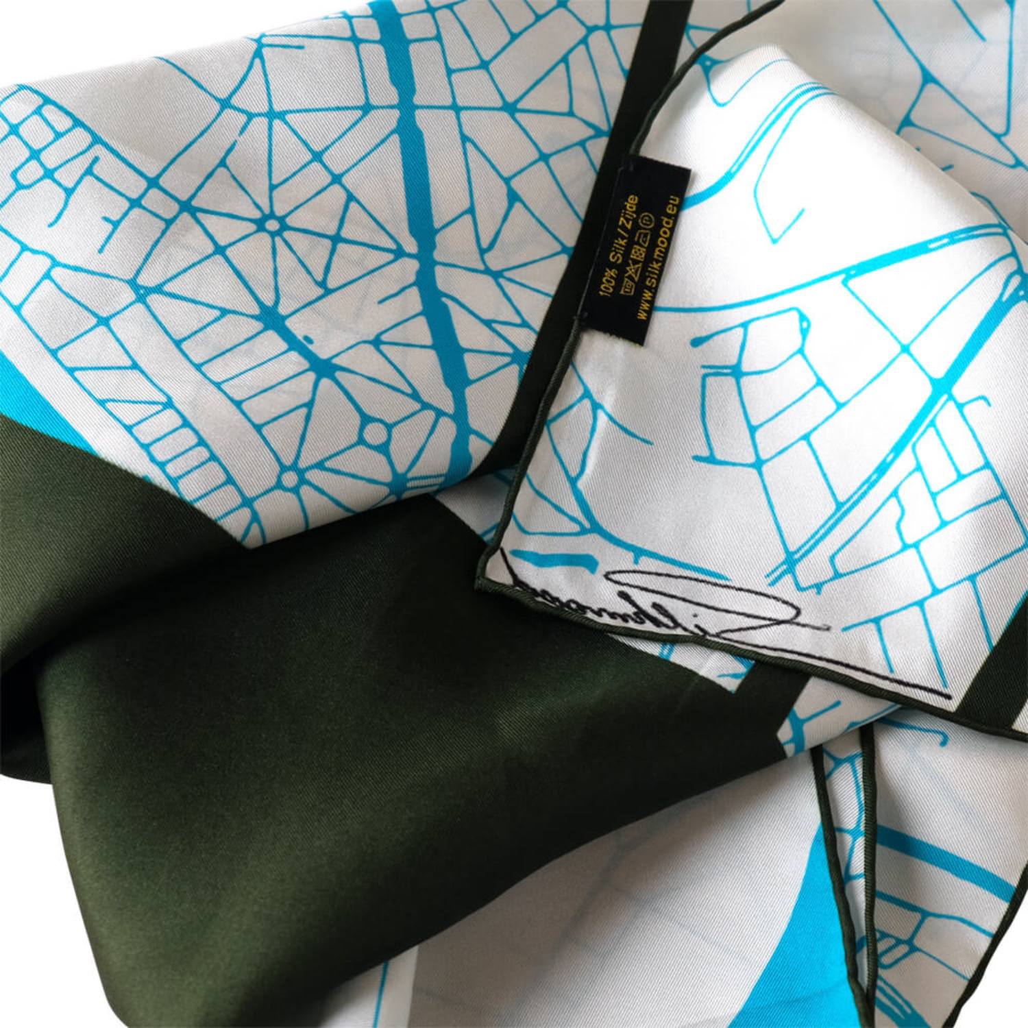 Foulard en soie - Anvers (90×90 cm)