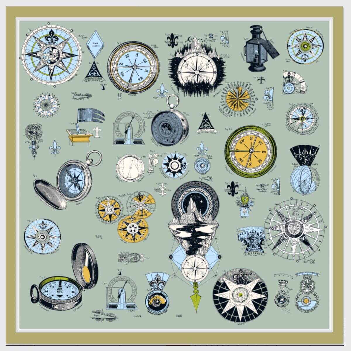 Zijden sjaal - Reisformaat (90×90 cm)