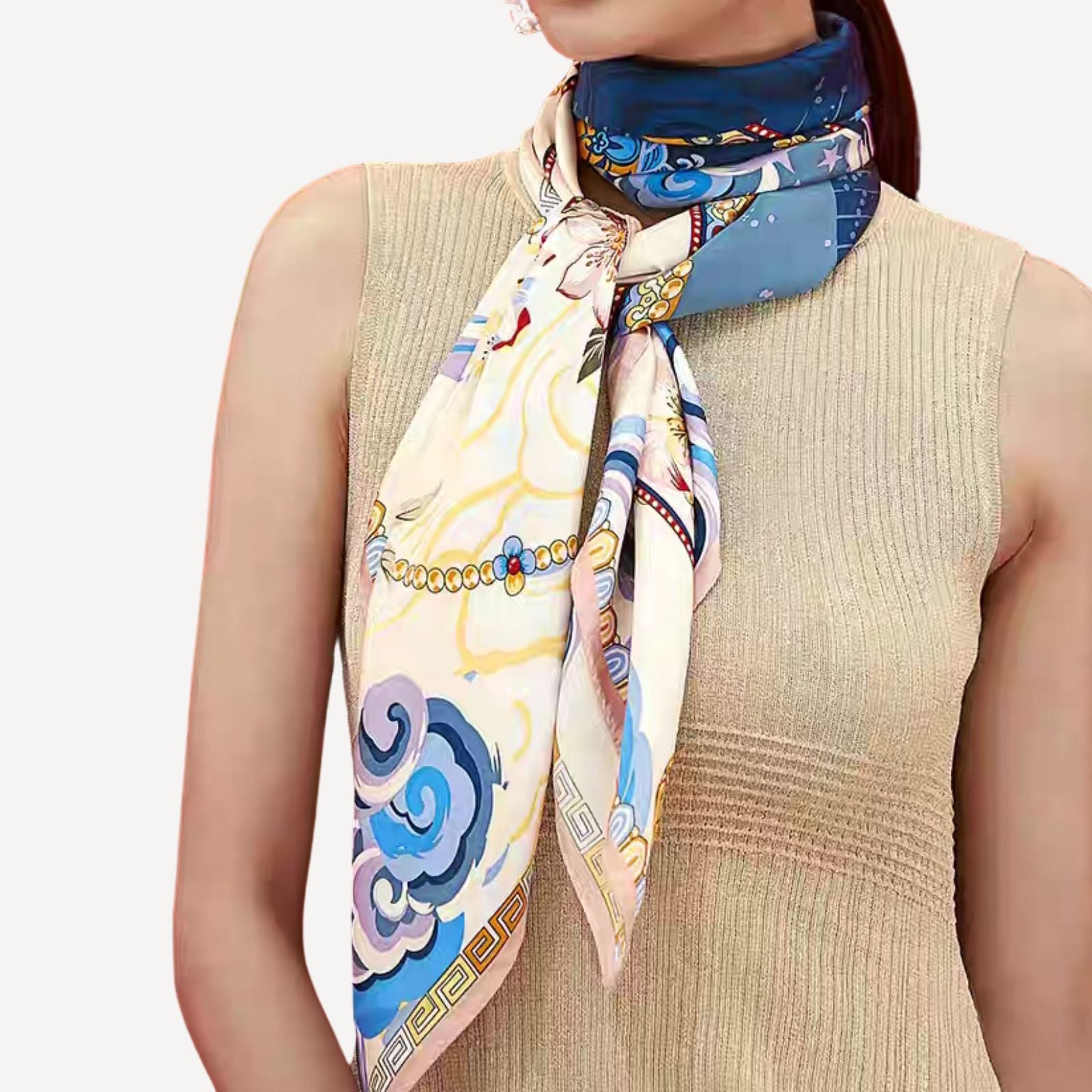 Silk scarf (90×90 cm)