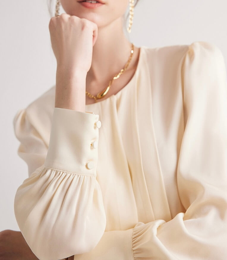 Zijden blouse voor dames